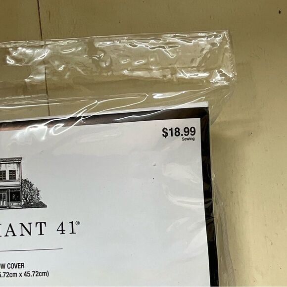 MERCHANT 41 Pillow Cover Zippered 18" Square Blue And White NWT - Picture 7 of 7